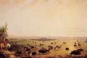 Surround of Buffalo by Indians